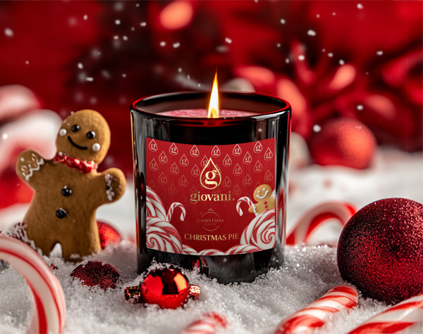 Świeca inspirowana designerskimi perfumami Giovani CHRISTMAS PIE